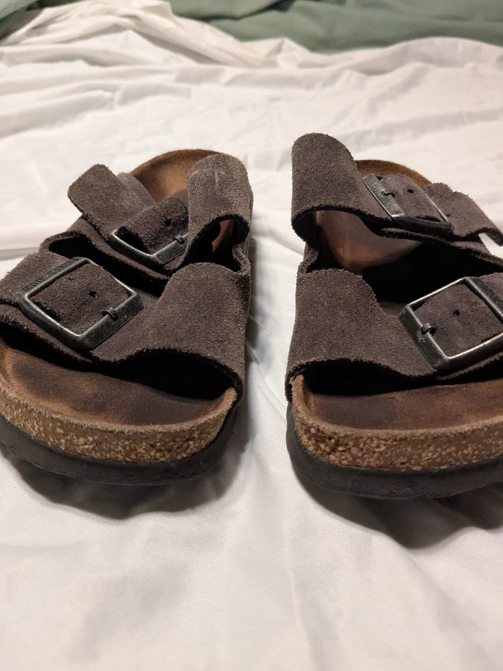 Birkenstock Brown Suede Kids Women's Double-Buckle Sandals